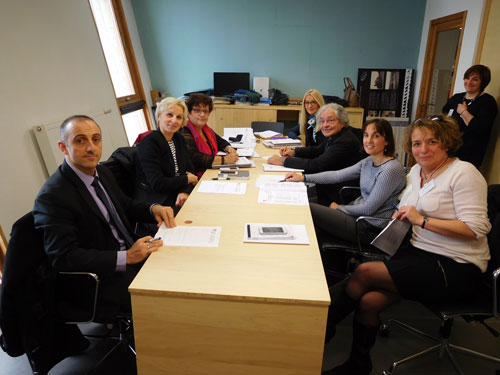 Assemblée constitutive de l’association de préfiguration de l’Union régionale des CAUE Languedoc-Roussillon-Midi-Pyrénées au CAUE de l’Aude, le 22 janvier 2016.