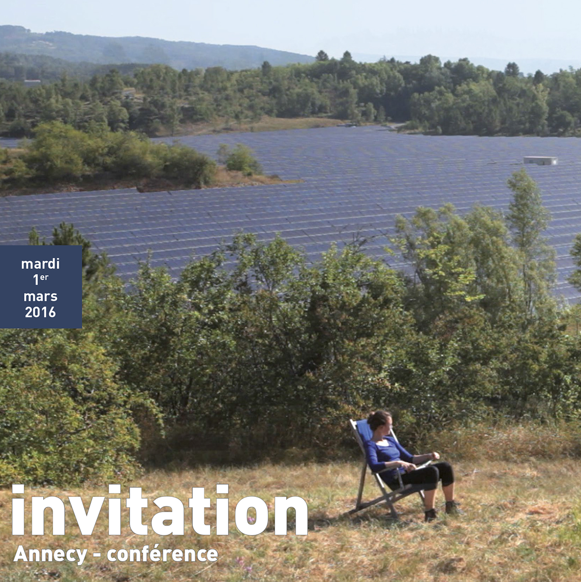 flyer d'invitation pour la conférence paysage