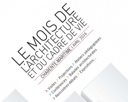 affiche mois de l'architecture Charente Maritime