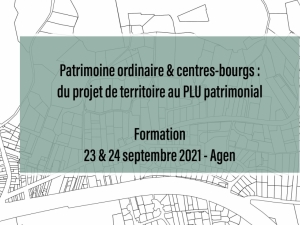Initiation au Plan Local d'Urbanisme Patrimonial