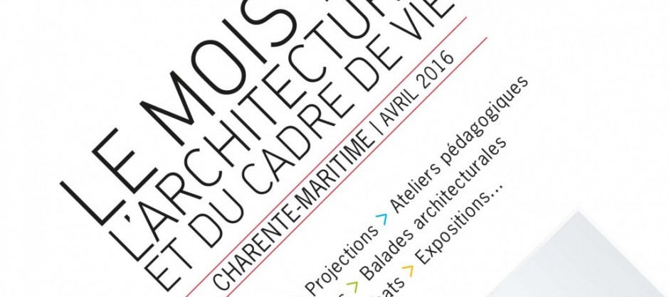 affiche mois de l'architecture Charente Maritime